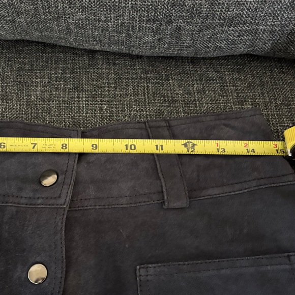 Urban Outfitters Charcoal Suede A-Line Skirt - Picture 9 of 11